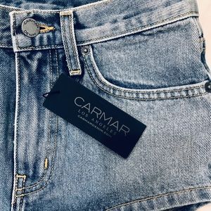 Carmar High Rise Denim Shorts Lennox NWT